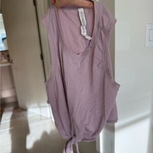 Lululemon Lavender Sleeveless Tie-Front Top
